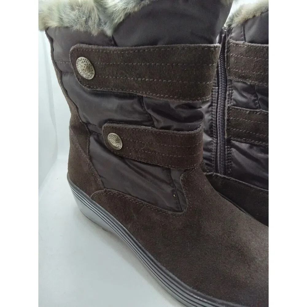 Skechers Adventure-US 8.5- Chocolate-Zipper closure‎
